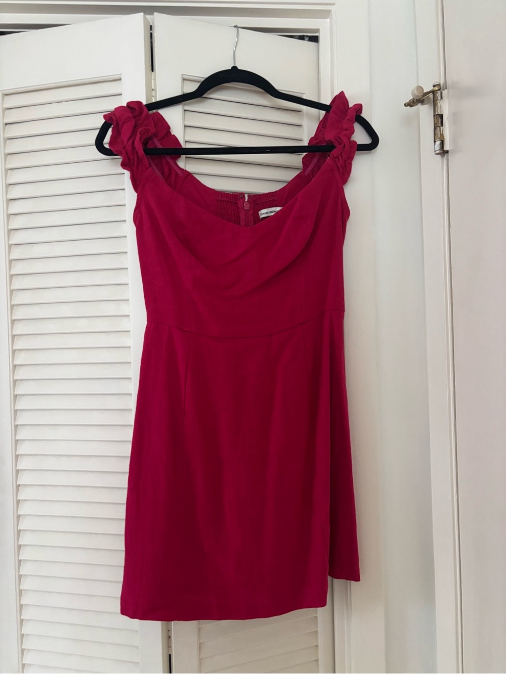Abercrombie Hot Pink Linen Mini Dress Size Small